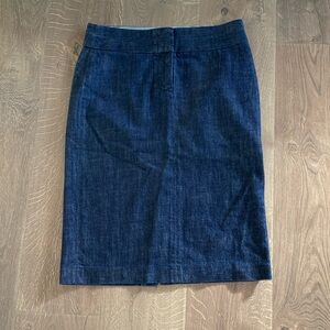 Classic Denim Pencil Skirt J Crew